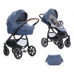 849 - Детская коляска Noordi Fjordi Sport Melange Leather 2 в 1 